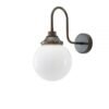 Pelagia Swan Neck Bathroom Wall Light 20cm IP44 Goose Neck Bathroom Lights Great Lighting UK Ltd