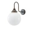 Pelagia Swan Neck Bathroom Wall Light 25cm IP44 Goose Neck Bathroom Lights Great Lighting UK Ltd