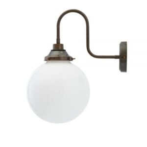Pelagia Swan Neck Bathroom Wall Light 25cm IP44 Goose Neck Bathroom Lights Great Lighting UK Ltd
