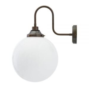 Pelagia Swan Neck Bathroom Wall Light 30cm IP44 Goose Neck Bathroom Lights Great Lighting UK Ltd