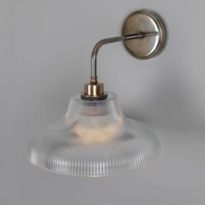 Mono Vintage Railway Glass Bathroom Wall Light 30cm IP65 Glass Bathroom Wall Sconces Great Lighting UK Ltd