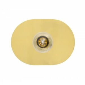 Kigoma Small Semi-Flush Brass Ceiling Light Flush Brass Lights Great Lighting UK Ltd