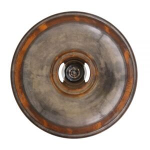 Geneva Industrial Flush 30cm Ceiling Light Flush Brass Lights Great Lighting UK Ltd