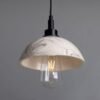 20cm Kingii Marbled Ceramic Dome Bathroom Pendant Light IP44 Bathroom Lighting Great Lighting UK Ltd