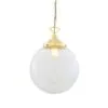 Riad Clear Globe Pendant Light 35cm Dining Table Pendant Lights Great Lighting UK Ltd