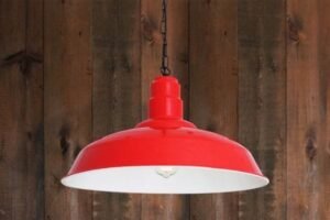 Wyse Industrial Style Coloured Pendant Light Brass & Moroccan Pendants Great Lighting UK Ltd