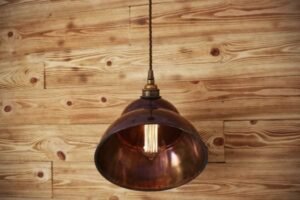 La Paz 24cm Cone Pendant Light Brass & Moroccan Pendants Great Lighting UK Ltd