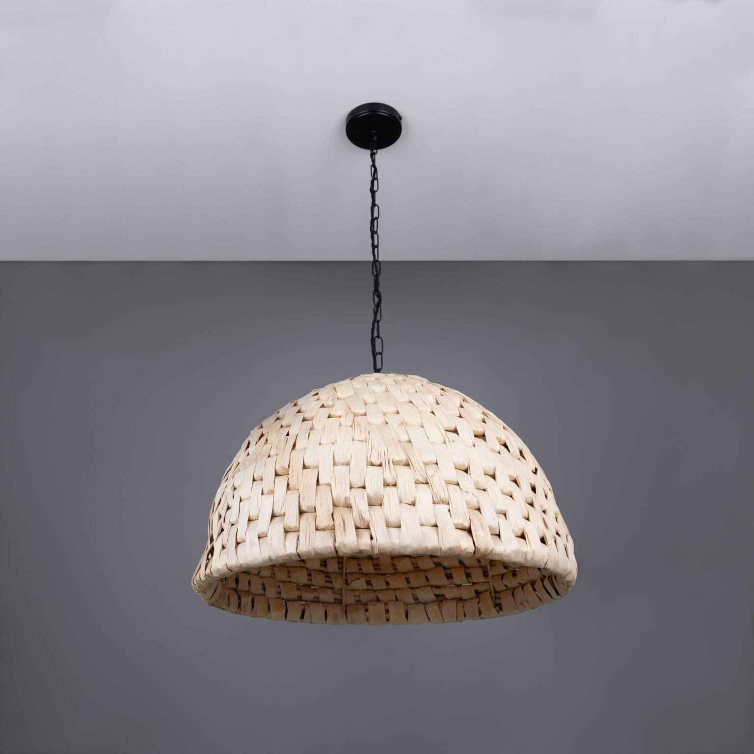 Betty Small Rattan Abaca Pendant Light 58cm Dia | Great Lighting