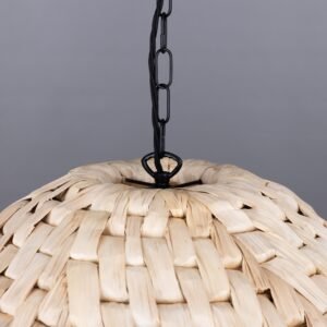 Betty Small Rattan Abaca Pendant Light 58cm Dia Rattan and Rafia Lighting Collection Great Lighting UK Ltd