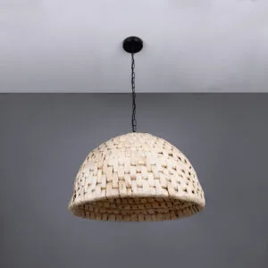Betty Small Rattan Abaca Pendant Light 58cm Dia Rattan and Rafia Lighting Collection Great Lighting UK Ltd