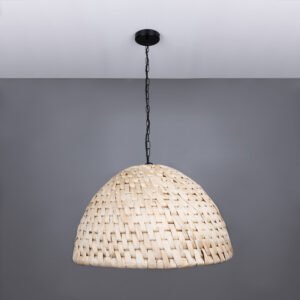 Large Betty Rattan Abaca Pendant Light 67cm Rattan & Rafia Lighting Collection Great Lighting UK Ltd