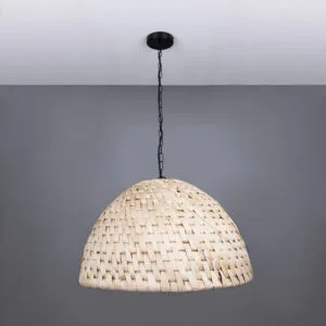 Large Betty Rattan Abaca Pendant Light 67cm Rattan and Rafia Lighting Collection Great Lighting UK Ltd