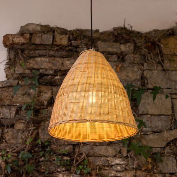 Small Altus Natural Rattan Pendant Light 40cm Choice IP20 / IP65 Rattan & Rafia Lighting Collection Great Lighting UK Ltd