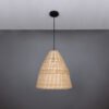 Small Altus Natural Rattan Pendant Light 40cm Rattan and Rafia Lighting Collection Great Lighting UK Ltd