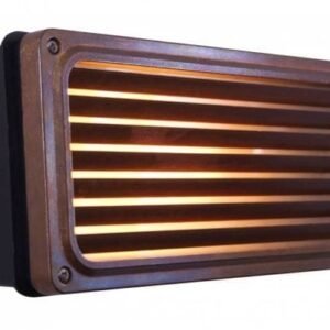 Recessed Grill Outdoor Wall Light IP54 | Agher Bulkhead Lights Great Lighting UK Ltd
