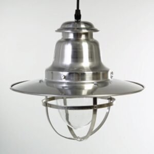 Silver Quayside Wall Mounted Industrial Light IP44 New Arrivals Great Lighting UK Ltd