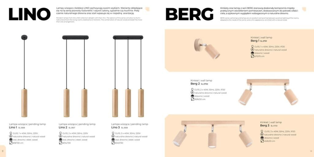 Modern Wooden-Trimmed Lighting  Great Lighting UK Ltd