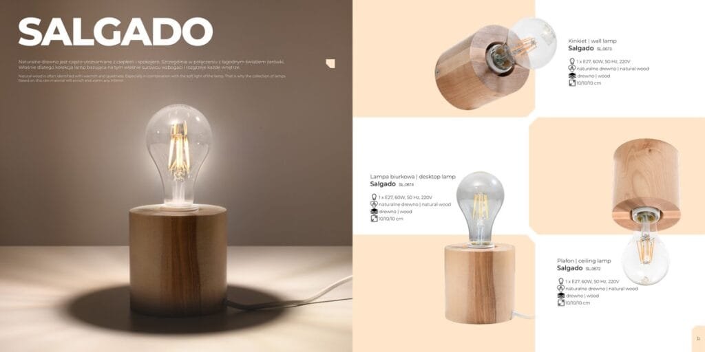 Modern Wooden-Trimmed Lighting  Great Lighting UK Ltd