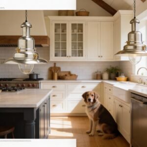 Large Industrial Silver Fisherman's Pendant Light Nautical and Rope Lights Great Lighting UK Ltd