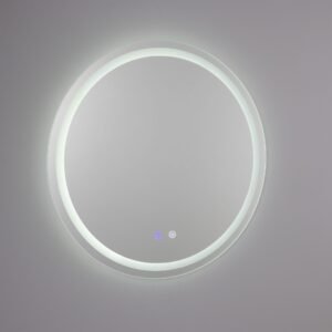 Soajo Circular Inner LED Bathroom Mirror 60cm Vanity Lights & LED Mirrors Great Lighting UK Ltd