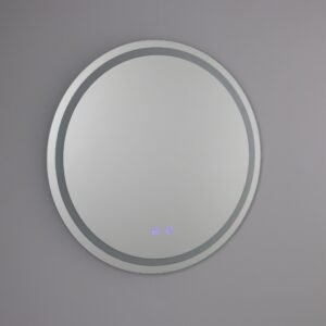 Soajo Circular Inner LED Bathroom Mirror 60cm Vanity Lights & LED Mirrors Great Lighting UK Ltd