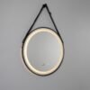 Sines Black Circular LED Bathroom Mirror 60cm Vanity Lights & LED Mirrors Great Lighting UK Ltd