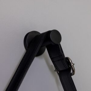 Sines Black Circular LED Bathroom Mirror 60cm Vanity Lights & LED Mirrors Great Lighting UK Ltd