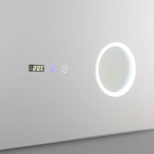 Soito Square LED Bathroom Mirror 80x80cm Vanity Lights & LED Mirrors Great Lighting UK Ltd