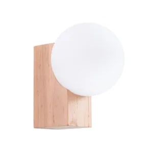 BULBO Wall and Ceiling Light - Natural Wood / 1 Light New Arrivals Great Lighting UK Ltd