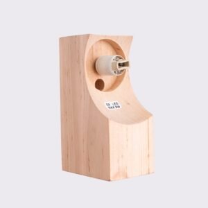 BULBO Wall and Ceiling Light - Natural Wood / 1 Light Bedroom Ceiling Lights Great Lighting UK Ltd