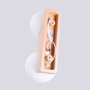 BULBO Wall and Ceiling Light - Natural Wood / 2 Lights Bedroom Wall Lights Great Lighting UK Ltd