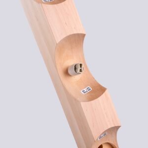 BULBO Wall and Ceiling Light - Natural Wood / 4 Lights Hallway Ceiling Lights Great Lighting UK Ltd