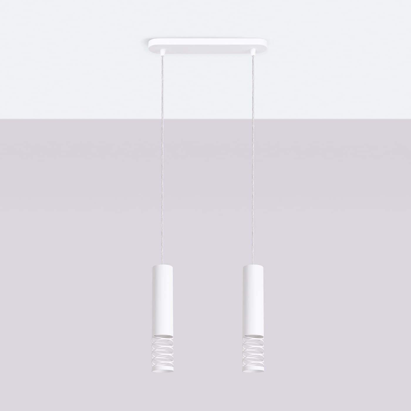 Pendant lamp LAMI 2 white Uncategorized Great Lighting UK Ltd