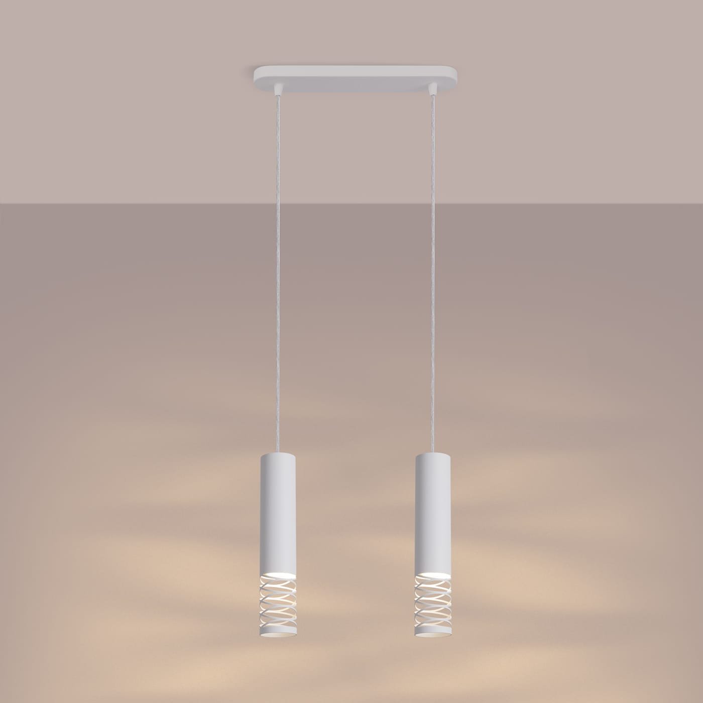 Pendant lamp LAMI 2 white Uncategorized Great Lighting UK Ltd