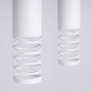 LAMI Pendant Light - Double / White Bar & Linear Pendant Lights Great Lighting UK Ltd