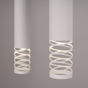 LAMI Pendant Light - Triple Linear / White Bar & Linear Pendant Lights Great Lighting UK Ltd