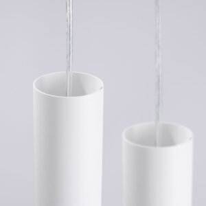 LAMI Pendant Light - Triple Cluster / White Cylinder Pendant Clusters Great Lighting UK Ltd