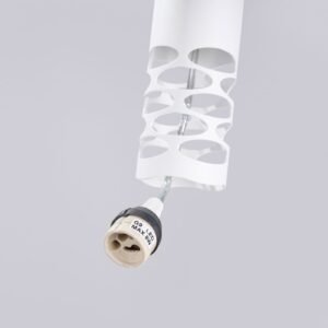 LIRO Pendant Light - Single / White Cylinder Pendant Lights Great Lighting UK Ltd