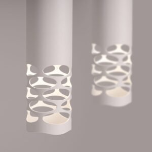 LIRO Pendant Light - Double / White Bar & Linear Pendant Lights Great Lighting UK Ltd