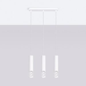 LIRO Pendant Light - Triple Linear / White Bar & Linear Pendant Lights Great Lighting UK Ltd