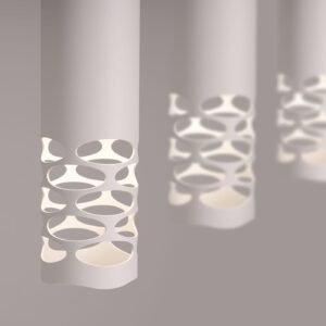 LIRO Pendant Light - Triple Linear / White Bar & Linear Pendant Lights Great Lighting UK Ltd