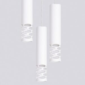 LIRO Pendant Light - Triple Cluster / White Cylinder Pendant Clusters Great Lighting UK Ltd