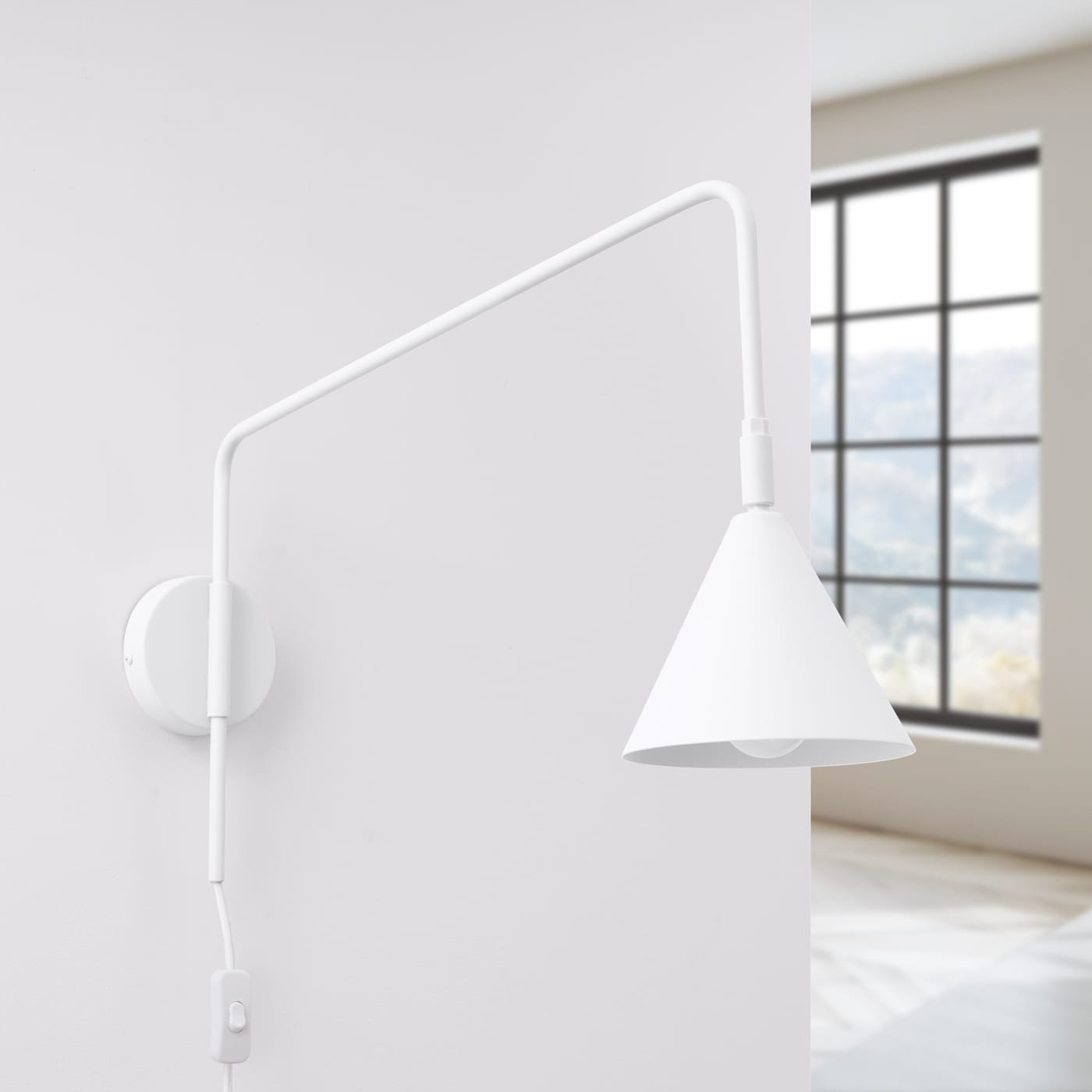 NOX Wall Light - White Living Room Wall Lights Great Lighting UK Ltd