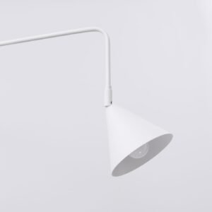 Switched NOX Wall Light - White Bedroom Wall Lights Great Lighting UK Ltd