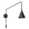 Wall lamp NOX black Uncategorized Great Lighting UK Ltd