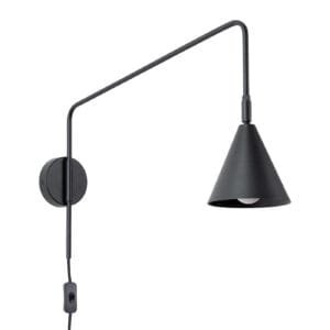 Wall lamp NOX black Uncategorized Great Lighting UK Ltd