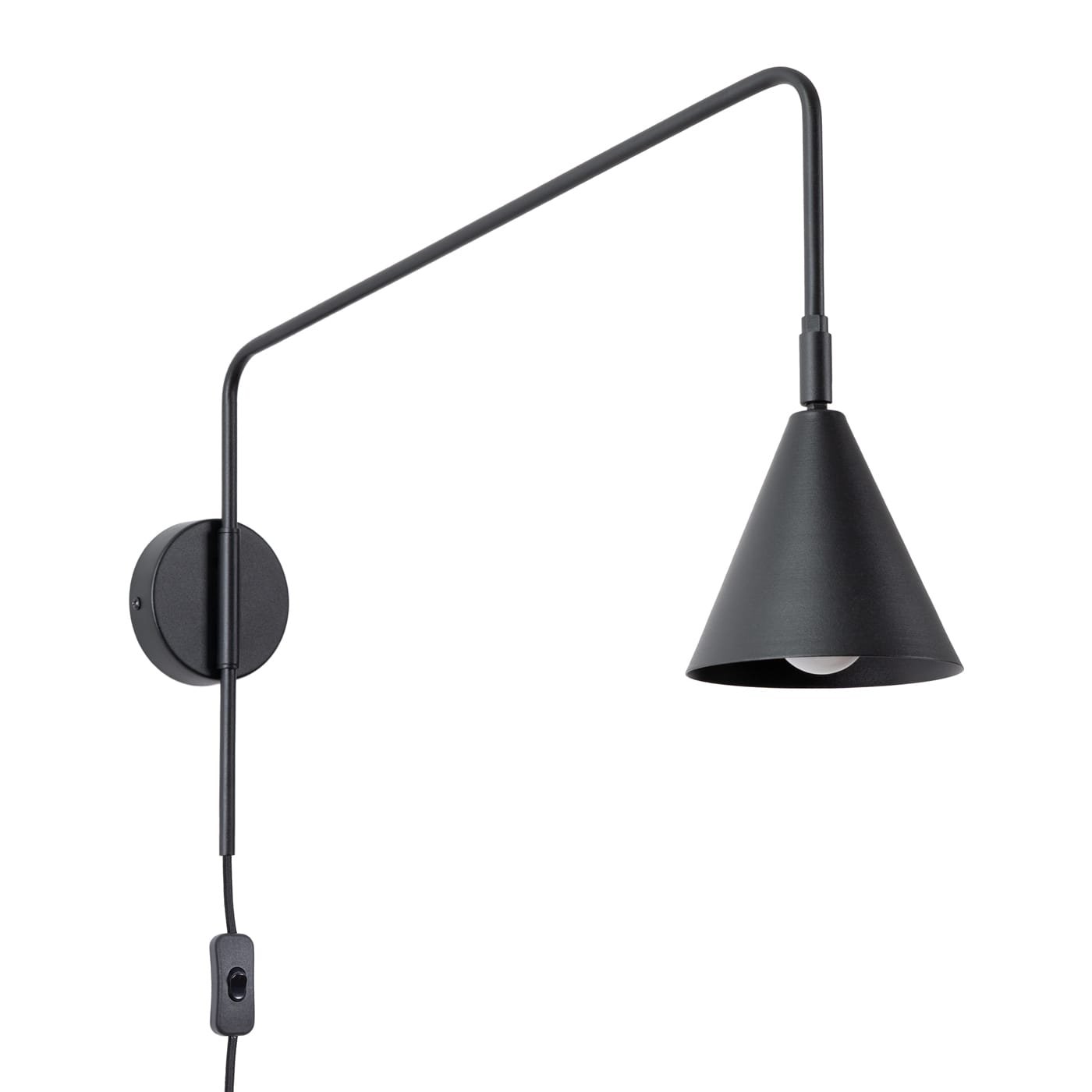 Wall lamp NOX black Uncategorized Great Lighting UK Ltd