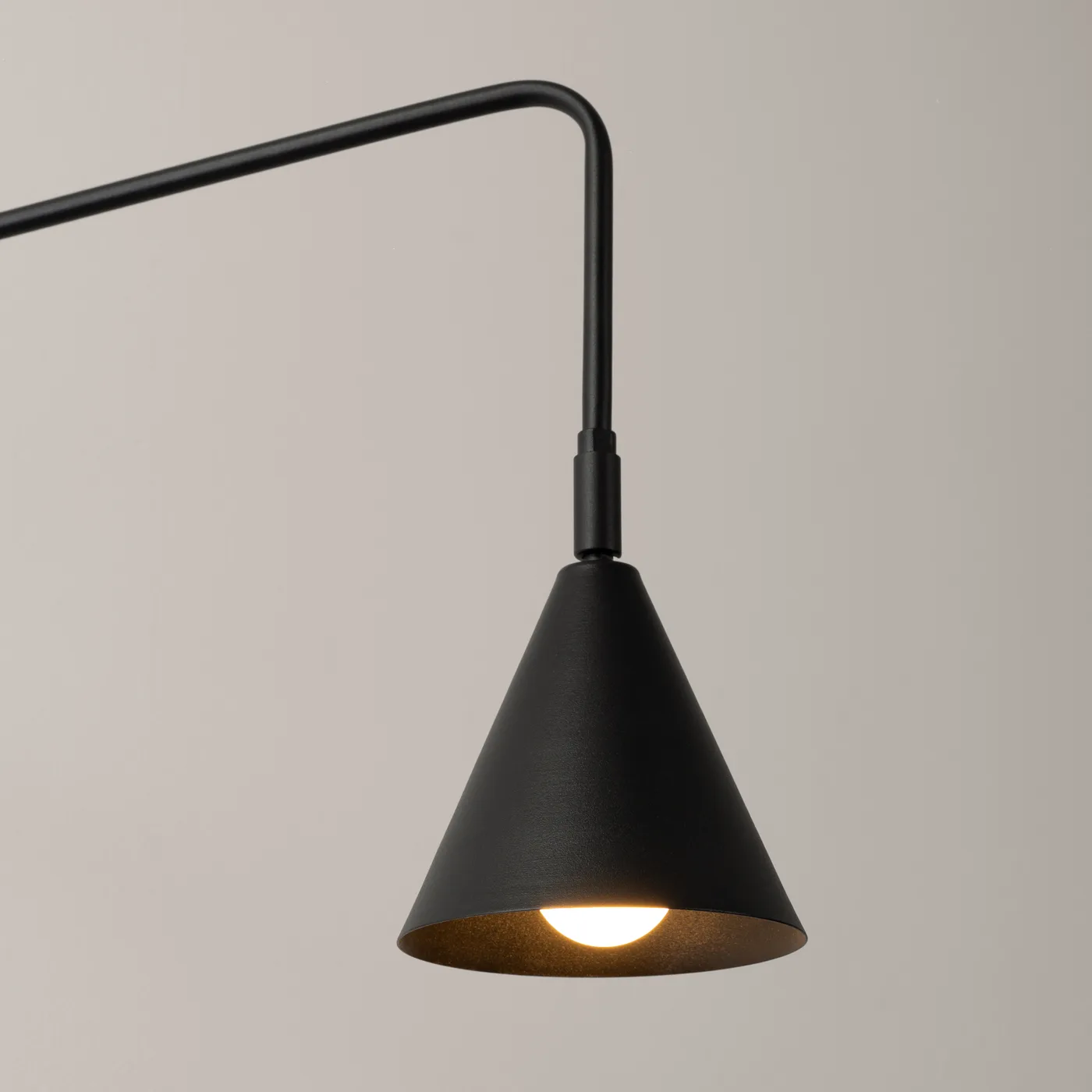 Switched NOX Wall Light - Black Bedroom Wall Lights Great Lighting UK Ltd