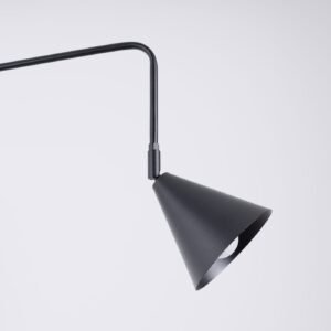 Switched NOX Wall Light - Black Bedroom Wall Lights Great Lighting UK Ltd