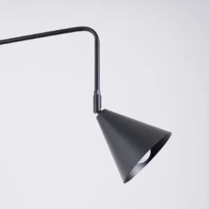 Switched NOX Wall Light - Black Bedroom Wall Lights Great Lighting UK Ltd